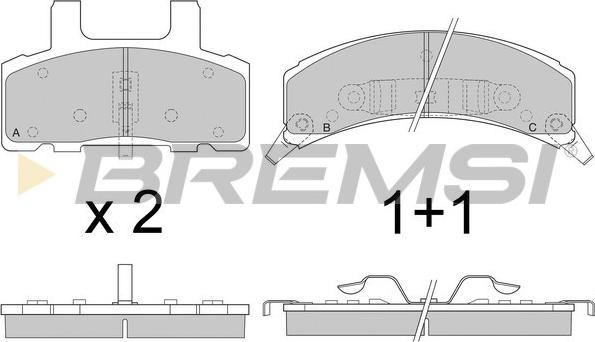 Bremsi BP2790 - Komplet Pločica, disk-kočnica www.molydon.hr