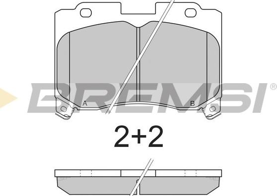 Bremsi BP2740 - Komplet Pločica, disk-kočnica www.molydon.hr