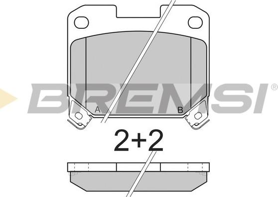 Bremsi BP2741 - Komplet Pločica, disk-kočnica www.molydon.hr