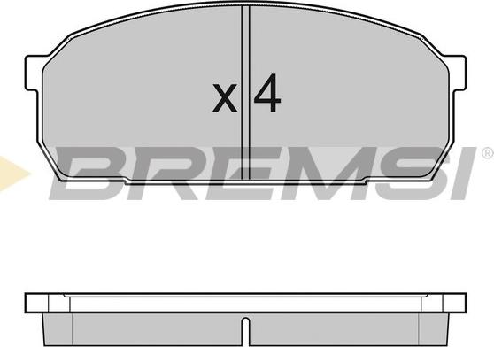 Bremsi BP2756 - Komplet Pločica, disk-kočnica www.molydon.hr