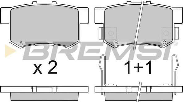 Bremsi BP2750 - Komplet Pločica, disk-kočnica www.molydon.hr