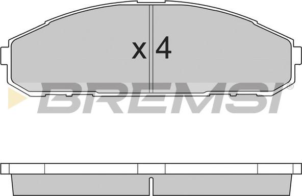 Bremsi BP2762 - Komplet Pločica, disk-kočnica www.molydon.hr