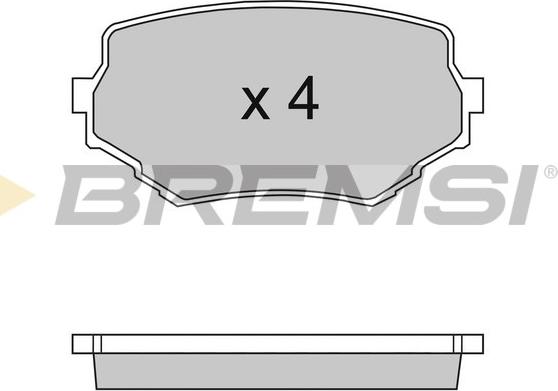 Bremsi BP2713 - Komplet Pločica, disk-kočnica www.molydon.hr