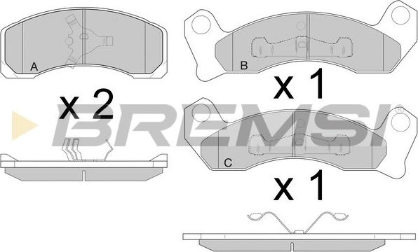 Bremsi BP2780 - Komplet Pločica, disk-kočnica www.molydon.hr