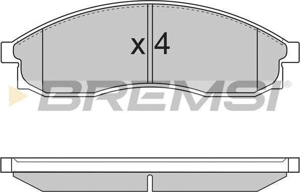 Bremsi BP2726 - Komplet Pločica, disk-kočnica www.molydon.hr