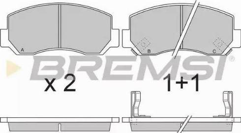 Bremsi BP2727 - Komplet Pločica, disk-kočnica www.molydon.hr