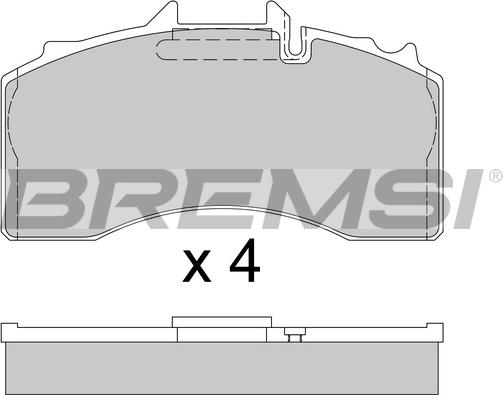 Bremsi BP7340 - Komplet Pločica, disk-kočnica www.molydon.hr