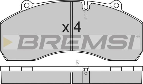 Bremsi BP7309 - Komplet Pločica, disk-kočnica www.molydon.hr