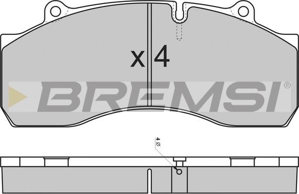 Bremsi BP7308 - Komplet Pločica, disk-kočnica www.molydon.hr