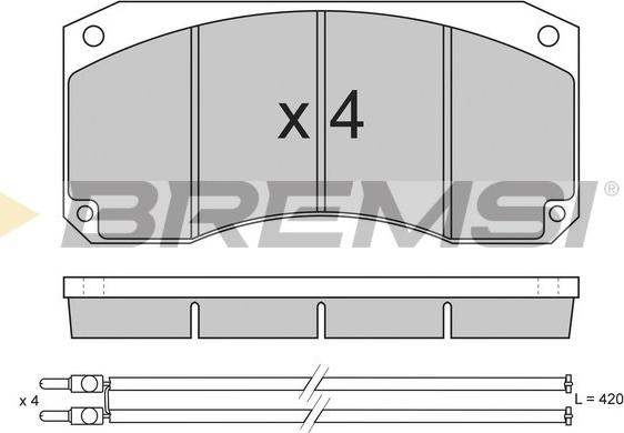 Bremsi BP7256 - Komplet Pločica, disk-kočnica www.molydon.hr