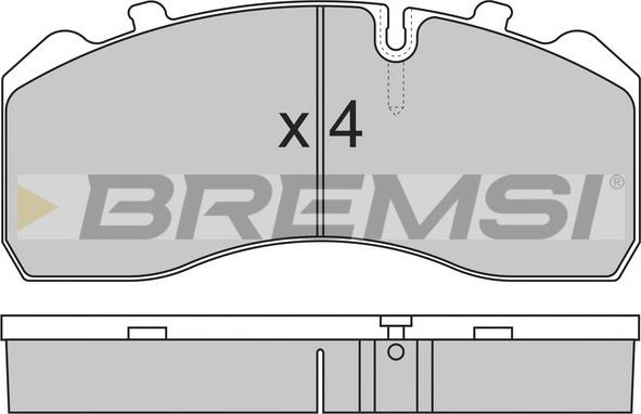 Bremsi BP7284 - Komplet Pločica, disk-kočnica www.molydon.hr