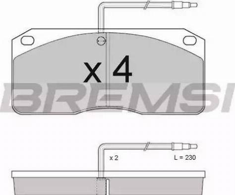 Bremsi BP7282 - Komplet Pločica, disk-kočnica www.molydon.hr