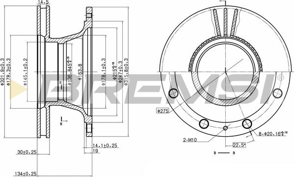 Bremsi CD5106V - Kočioni disk www.molydon.hr