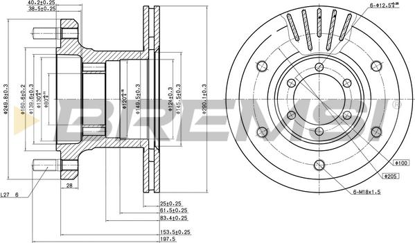 Bremsi CD5133V - Kočioni disk www.molydon.hr