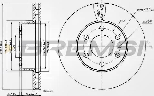 Bremsi CD5314V - Kočioni disk www.molydon.hr