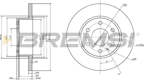 Bremsi CD5315S - Kočioni disk www.molydon.hr