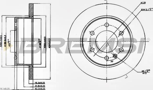 Bremsi CD5311S - Kočioni disk www.molydon.hr