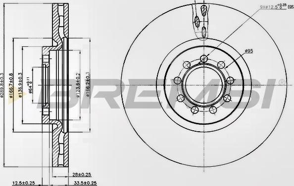 Bremsi CD5317V - Kočioni disk www.molydon.hr