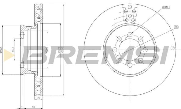 Bremsi CD5335V - Kočioni disk www.molydon.hr