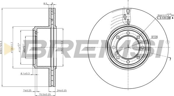 Bremsi CD5320V - Kočioni disk www.molydon.hr