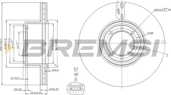 Bremsi CD5321V - Kočioni disk www.molydon.hr