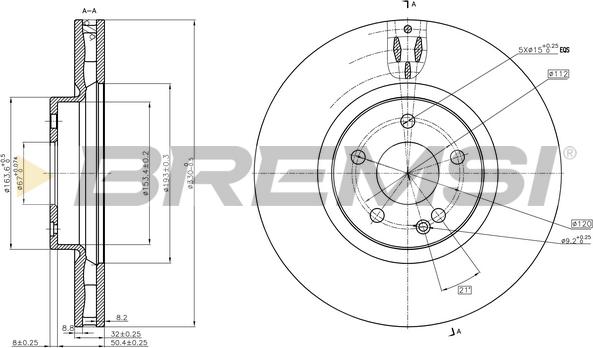 Bremsi CD5379V - Kočioni disk www.molydon.hr