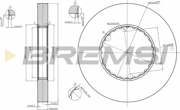 Bremsi CD5249S - Kočioni disk www.molydon.hr