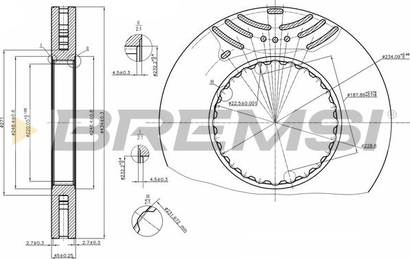 Bremsi CD5259V - Kočioni disk www.molydon.hr