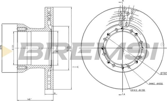 Bremsi CD5256V - Kočioni disk www.molydon.hr