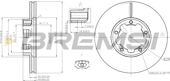 Bremsi CD5261V - Kočioni disk www.molydon.hr