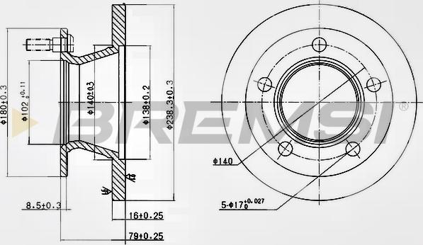 Bremsi CD5221S - Kočioni disk www.molydon.hr