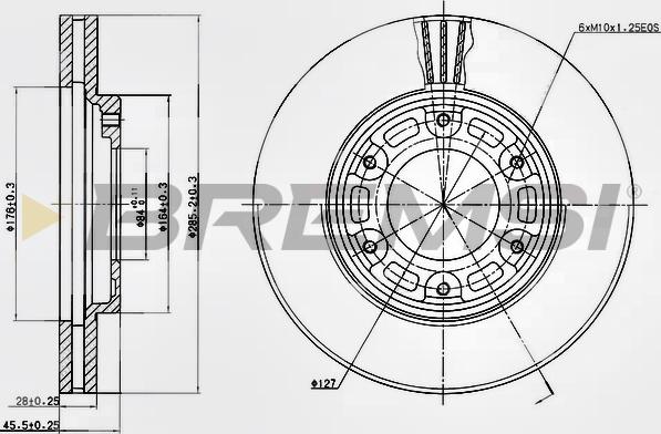 Bremsi CD6991V - Kočioni disk www.molydon.hr