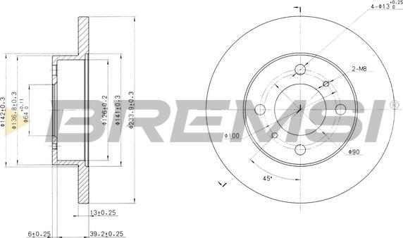 Bremsi CD6998S - Kočioni disk www.molydon.hr