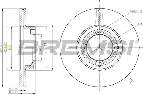 Bremsi CD6941V - Kočioni disk www.molydon.hr