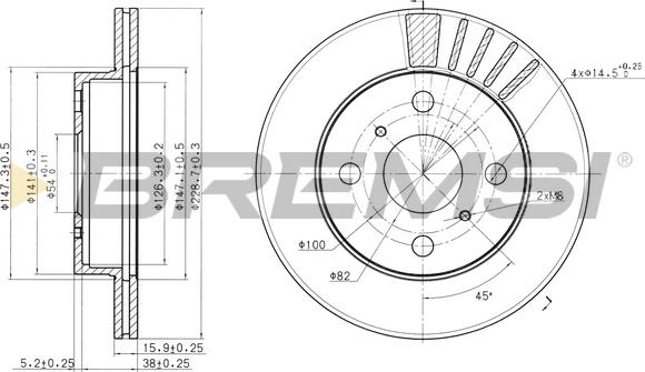 Bremsi CD6948V - Kočioni disk www.molydon.hr