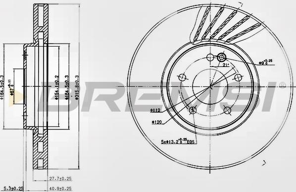 Bremsi CD6964V - Kočioni disk www.molydon.hr