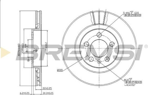 Bremsi CD6928V - Kočioni disk www.molydon.hr