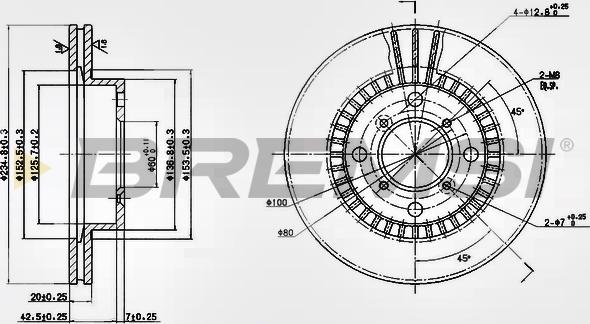 Bremsi CD6978V - Kočioni disk www.molydon.hr