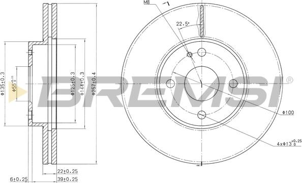 Bremsi CD6495V - Kočioni disk www.molydon.hr