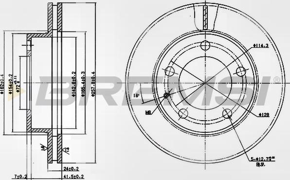 Bremsi CD6496V - Kočioni disk www.molydon.hr