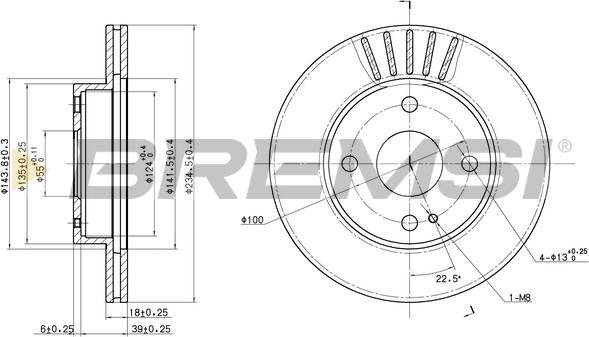 Bremsi CD6497V - Kočioni disk www.molydon.hr