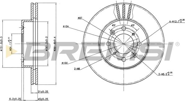 Bremsi CD6448V - Kočioni disk www.molydon.hr