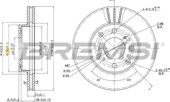 Bremsi CD6447V - Kočioni disk www.molydon.hr