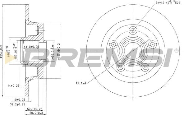 Bremsi CD6456S - Kočioni disk www.molydon.hr