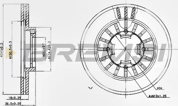 Bremsi CD6465V - Kočioni disk www.molydon.hr