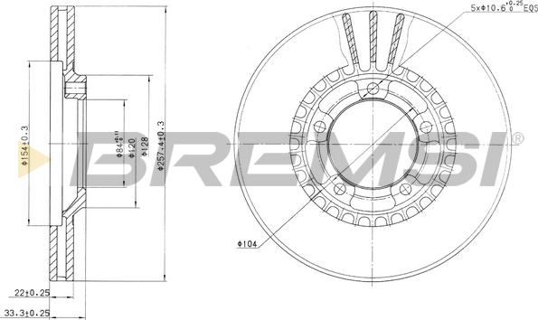 Bremsi CD6461V - Kočioni disk www.molydon.hr