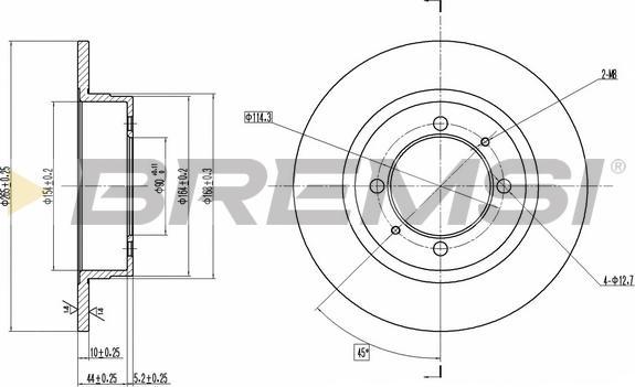 Bremsi CD6409S - Kočioni disk www.molydon.hr