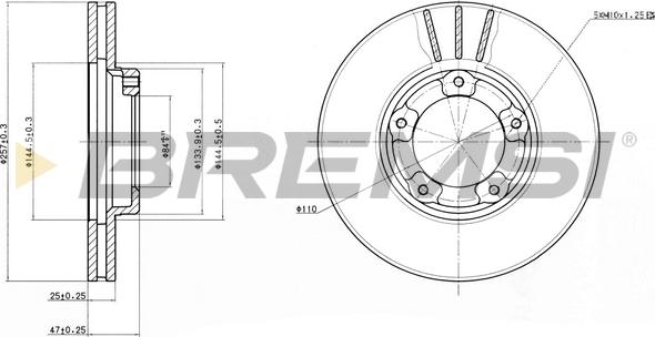 Bremsi CD6416V - Kočioni disk www.molydon.hr