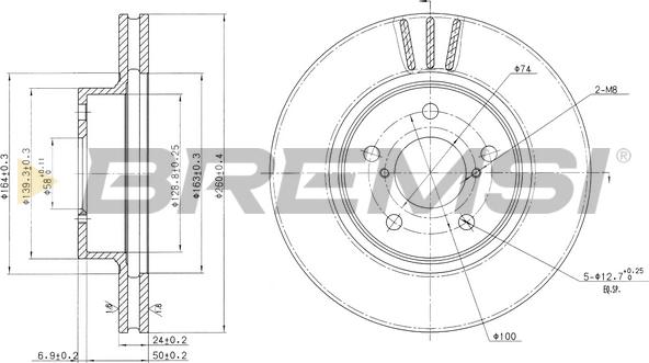 Bremsi CD6485V - Kočioni disk www.molydon.hr