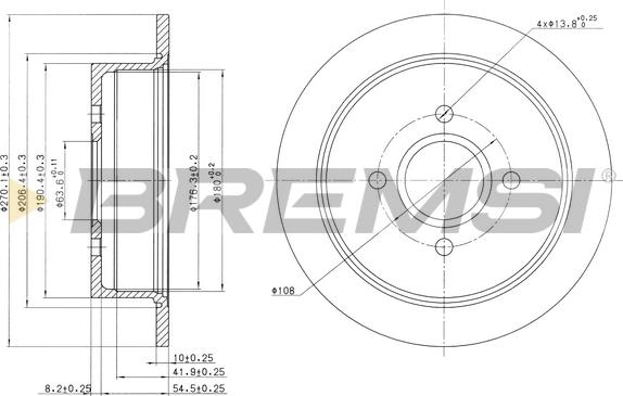 Bremsi CD6435S - Kočioni disk www.molydon.hr